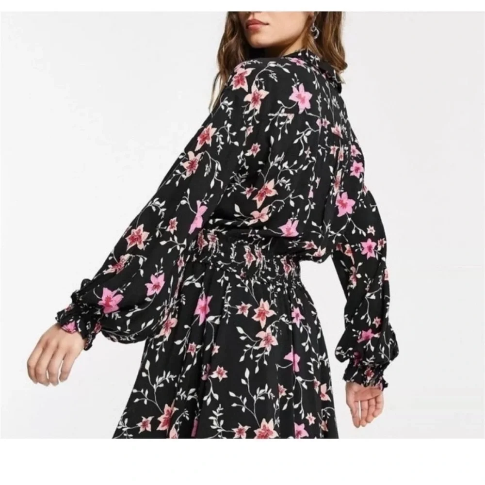 Free People Lighten Up Floral Mini Dress Medium NEW!